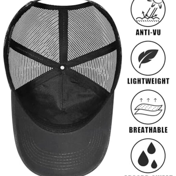 American Flag Trucker Hat Snapback Baseball Cap Breathable Mesh Adjustable - Picture 4 of 8